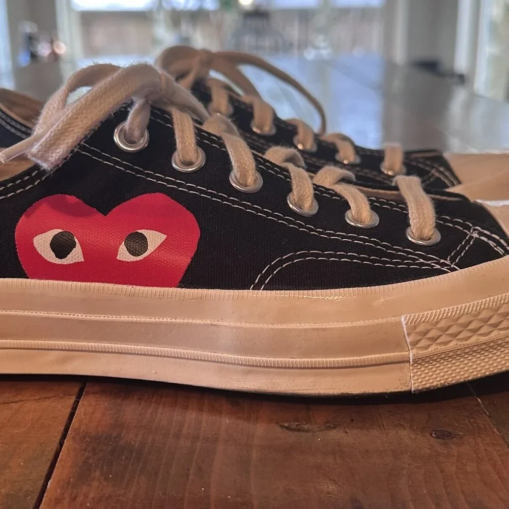 Comme Des Garcons Play- Converse low top sneaker. - Picture 5 of 13